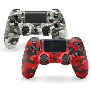 2 Pack Wireless Game Controller for PS4/PC/Android/iOS, With Double Vibration, Six Axis Gyro, Classic layout, Touch Pad, Speaker, Camo Set