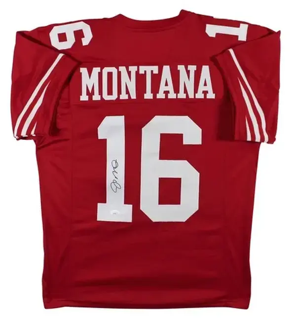 Joe Montana Red Pro Style Jersey