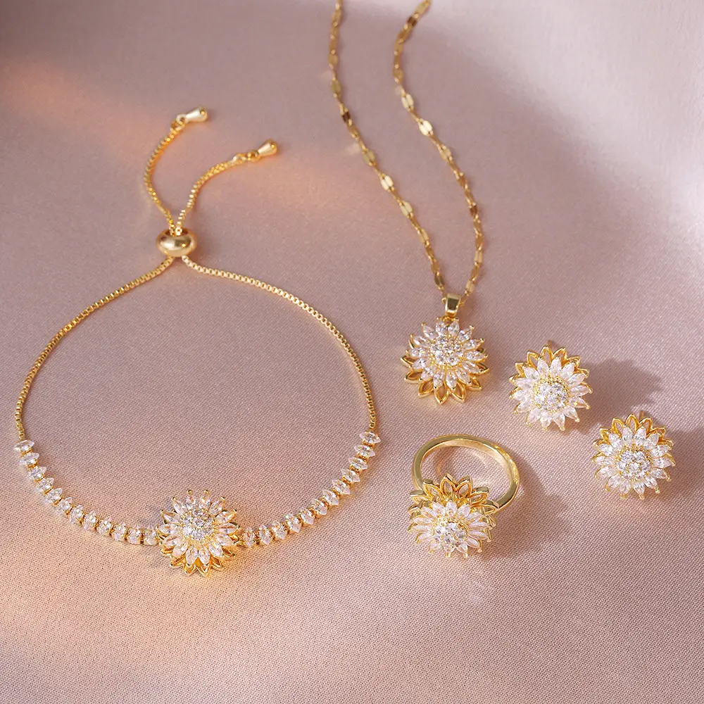 Sun Rotating Flower Bracelet, a rotating bracelet accessory that can relieve stress. The rotating sunflower bracelet keeps your mood sunny and is a gift for yourself/mother/daughter/girlfriend