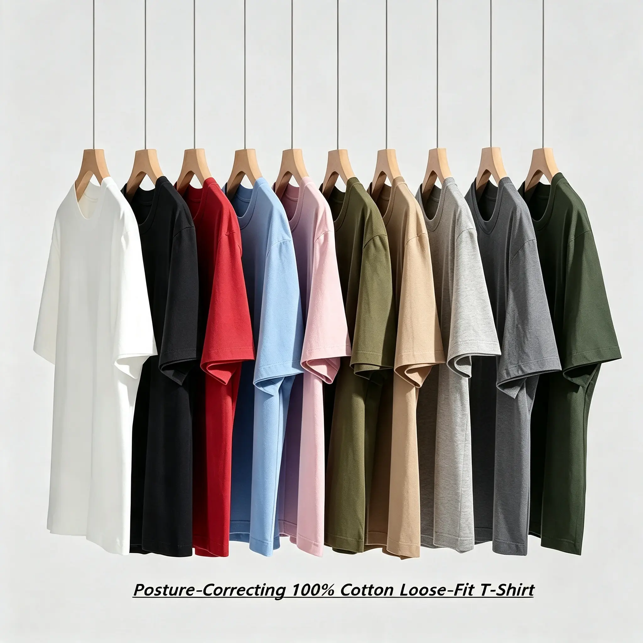 180G 100% Cotton Heavyweight Round Neck Shortsleeve Tee - Unisex Loose Fit Soft Vintage Plant-Dyed Plain Basic Top, Fade-Proof Streetwear Gym Wear,summerwins,back to school,back to school shopping