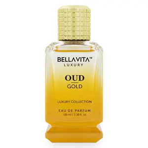 BellaVita Luxury's OUD Gold  | Eau De Parfum (EDP) | Caramel, Rose, Orris & Ambery Oud | Woody & Spicy | Long Lasting | Cruelty Free