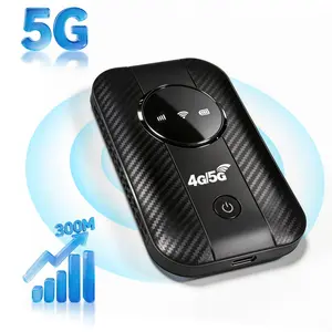 Portable Mobile Hotspot-5G/4G LTE MiFi Mobile WiFi Hotspot Router,300Mbps,Supports 10 Devices,Compact Wireless Router for Trips&Business