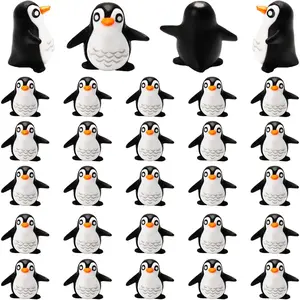 25 count Miniature Penguin Figurines Mini Penguin Figurines  Penguin Mini Penguin for Fairy Garden  Landscape Winter Christmas Decor