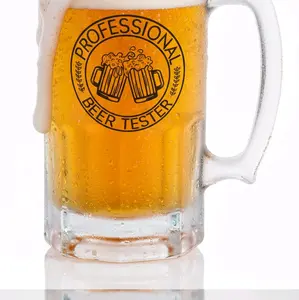 Professional Beer Tester - 32 oz Glass Mug for Beer, Cocktails, Soda, Iced Coffee - Reusable & Washable - Ideal Gift for Beer Lovers