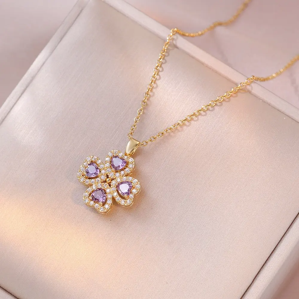 X3342 Purple Love Necklace