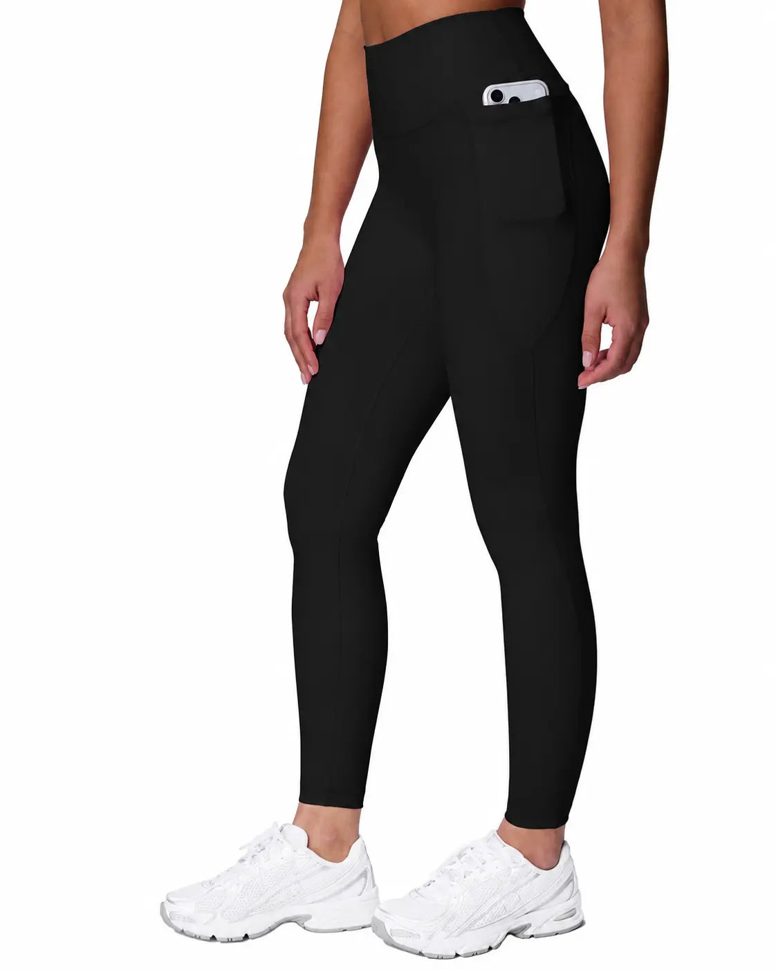PAVOI Women's Buttery Soft High Rise Leggings, No Front Seam Gym Workout Sportswear - Breathable Athletic Bottoms with Pockets, Gym Exercise Activewear, Activewear For Fitness