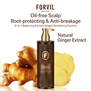 Trending Scalp Care FORVIL Natural Ginger Root Clarifying Shampoo, Oil-Control & Anti-Breakage for Daily Shower Routine 520ml