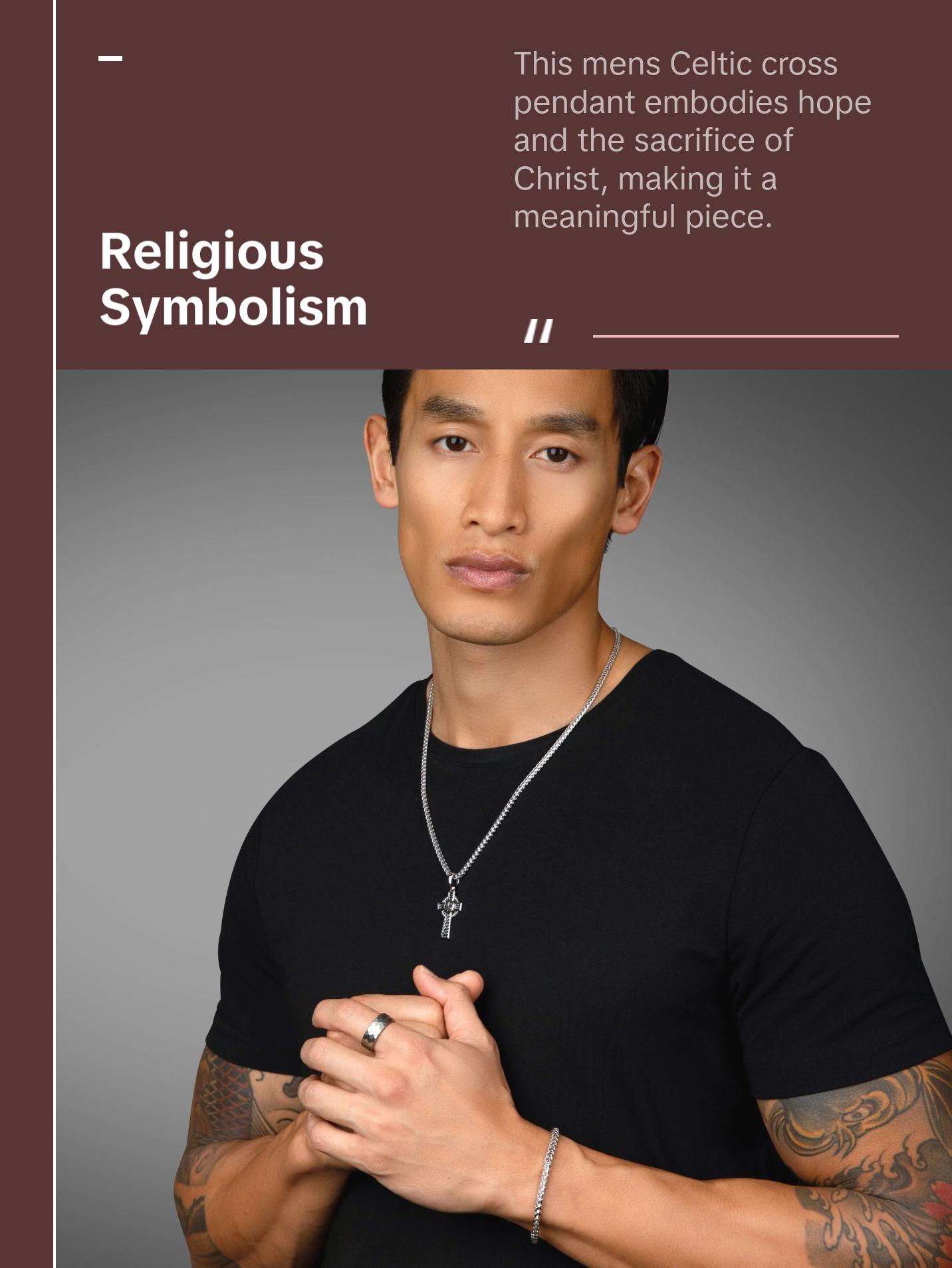 Celtic, Silver Cross Pendant