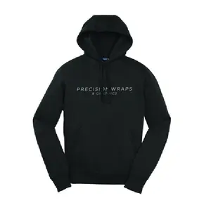 PW Merch Precision Wraps & Graphics Logo Text Black Hoodie