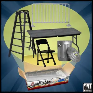 Set of 5 Wrestling Prop Accessories for WWE & AEW Wrestling Action Figures