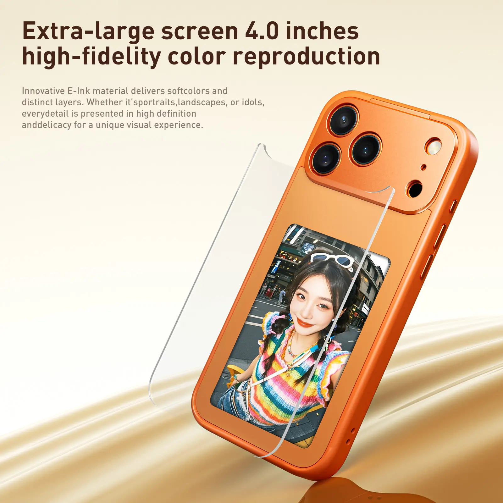 Quriov 4.0" HD Ink Bottle Case for iPhone 17.NFC, Custom Screen. Unique design, advanced features. Ideal for tech enthusiasts and style seekers.