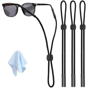 3 Pcs Glasses Strap-Adjustable Eyeglass Holders for Men, Women, and Kids - Neck Eyewear Retainer, Sports Sunglasses Strap, Lanyard