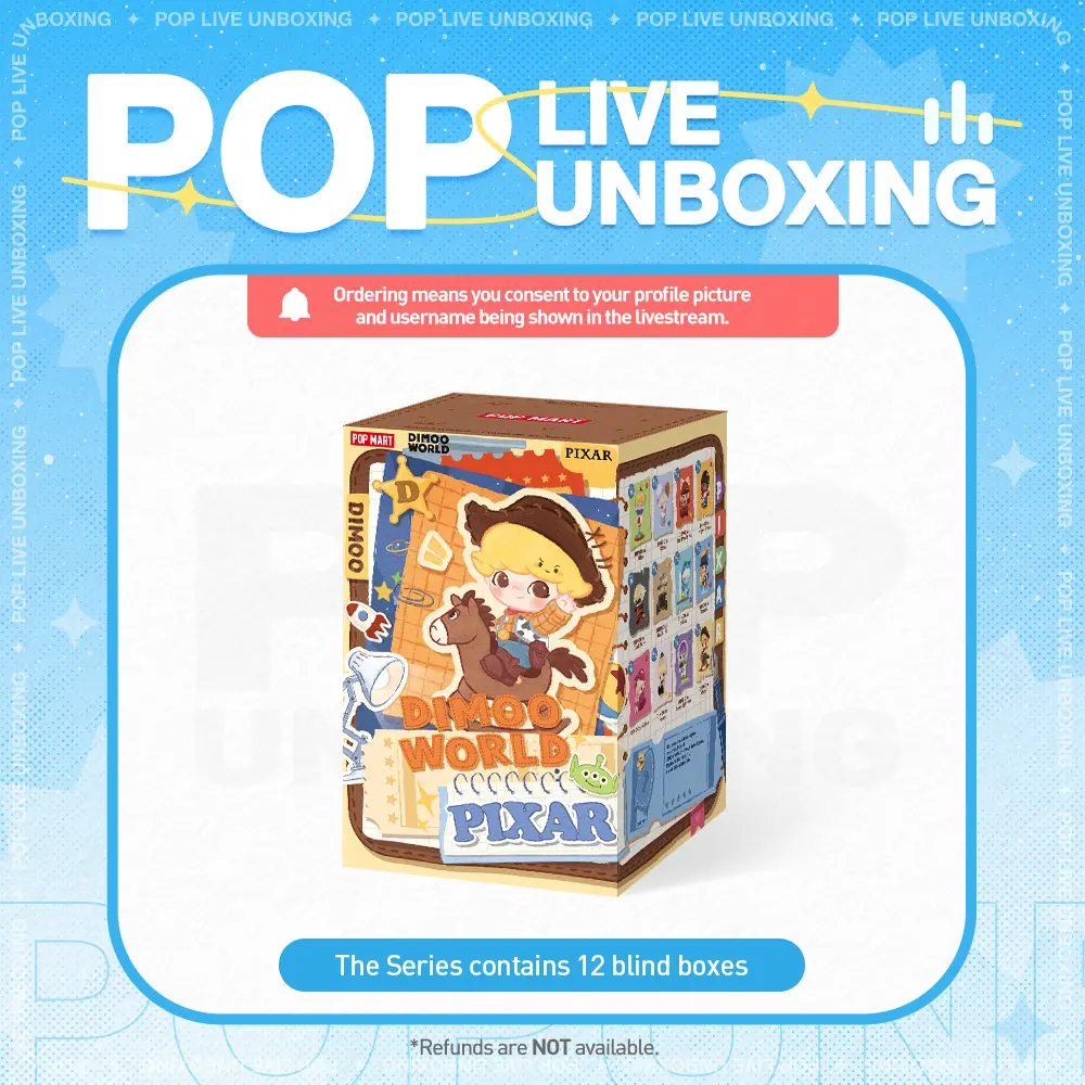 [POP NOW] POP MART DIMOO WORLD × PIXAR Series Figures Blind Box