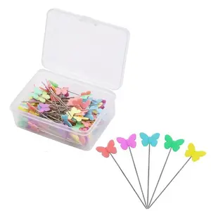100Pcs, Dressmaking Pins Embroidery Patchwork P Pins Accessories Tools Sewing Needle Sewing Patchwork Tools Sewing Supplies Crafts: Patchwork, Plum Blossom Fixing Needle, Flower Positioning Needle