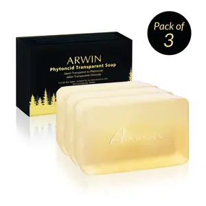 [Pack of 3] Phytoncid Transparent Soap For Sensitive Dry And Normal Skin.