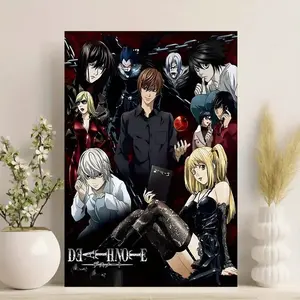 [Sale Off Up To 50%] [Unframe] Death Note Anime Canvas Art Poster Wall Decoration, Suitable for Living Room, Bedroom, Canvas Poster