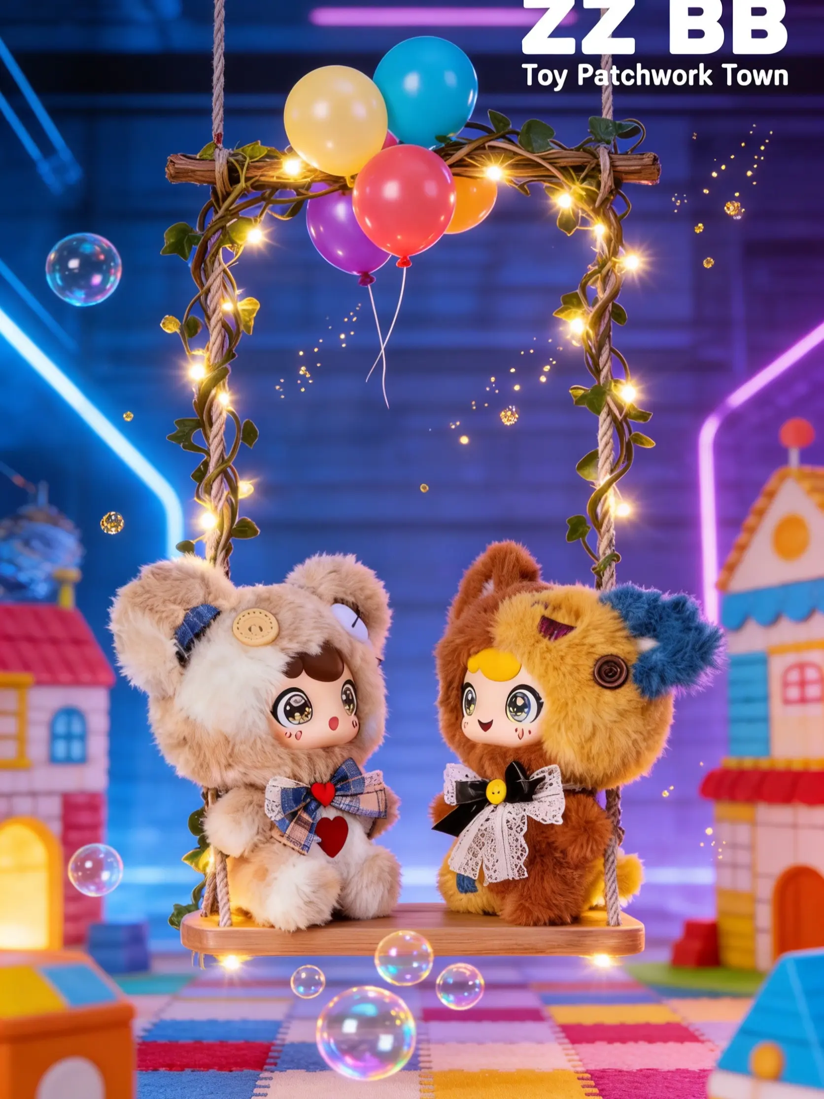 ZZ BB TOY Patchwork Town