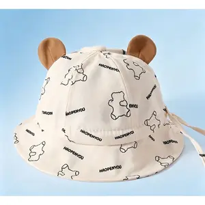 Fashionable And Cute Lightweight Baby Fisherman Hat Suitable for Spring And Autumn Seasons, Outdoor Sun Hat, Cute Adjustable Bucket Hat Suitable for Spring And Autumn, Suitable for Babies Aged 0-3 Years, Perfect for Outdoor Activities
