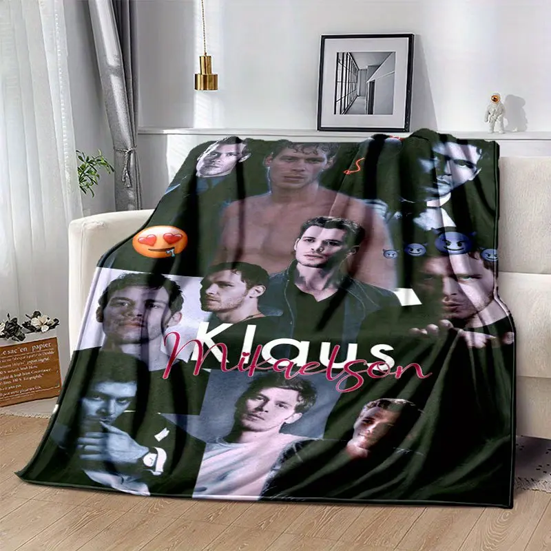Klaus Mikkelsen Patchwork Print Cozy Flannel Blanket - Lightweight, Durable Home Decor for Sofas, Bedrooms - Heartwarming Gift Option, Heartwarming Blanket Gift