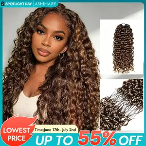 【4 Packs 20" Only $189-Miracle Knots Crochet Hair 】Protective Hairstyles Human Hair Extensions  Pre-Separated 50g/Pack – Knotless Boho Braids, 4-5 Packs for Full Head, Multiple Curly & Wave Textures Protective Hairstyles For Black Women,summerhairstyles