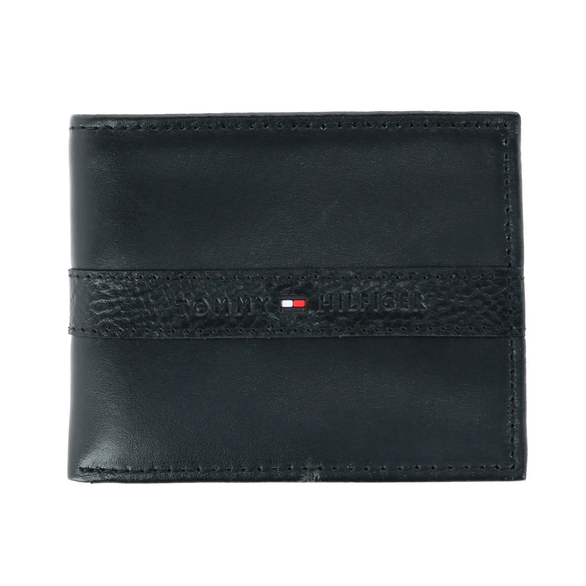 Tommy Hilfiger Men's Leather Ranger RFID Bifold Wallet with Coin Pocket, Bifold Wallets