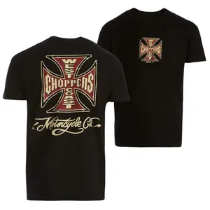 West Coast Choppers Motorcycle T-shirt – Classic Graphic Design Tee for Men, Iconic Chopper Design, Unisex Cotton Top, Casual Biker Style Menswear