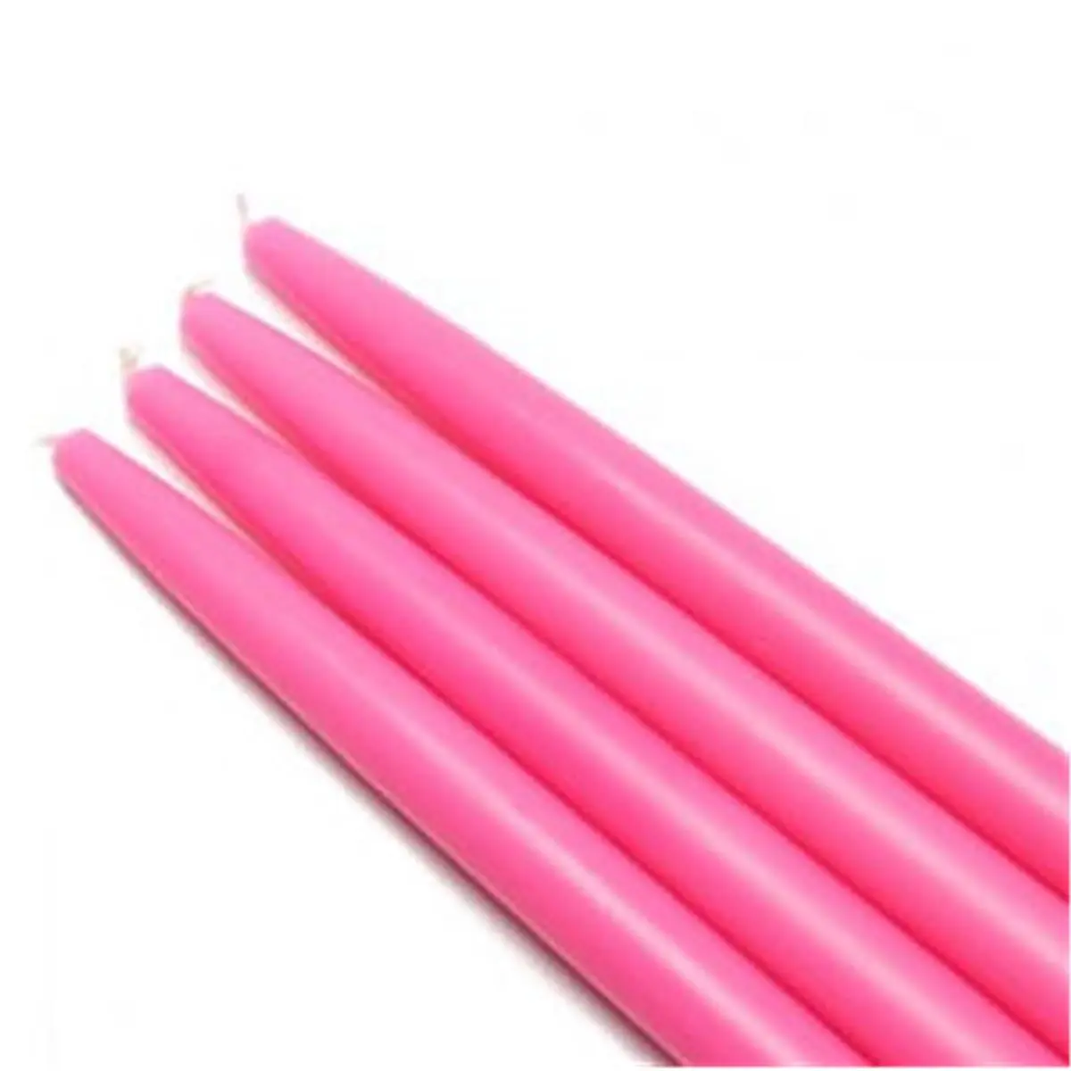 212 MAIN Taper Candles, Elegant Handpoured Solid Wax Sticks in Vivid Hot Pink, Dripless & Smokeless for Living Room Tabletops, 6", 4-5 Hour Burn Time, 144-Pack, Vivid Colors, Room Decor, Party