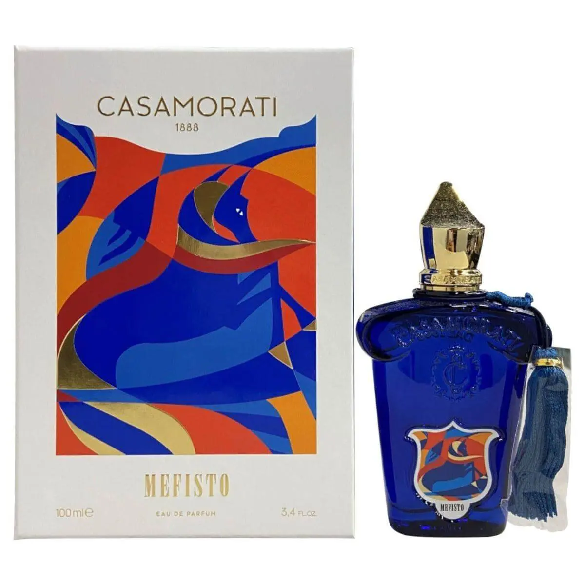 Xerjoff Casamorati Mefisto Eau de Parfum, Citrus Aromatic Scented Fragrance for Male Wear with Aromatic Amberwood, Lavender, Grapefruit & Cedar Notes, 100ml / 3.4 fl oz, Edp