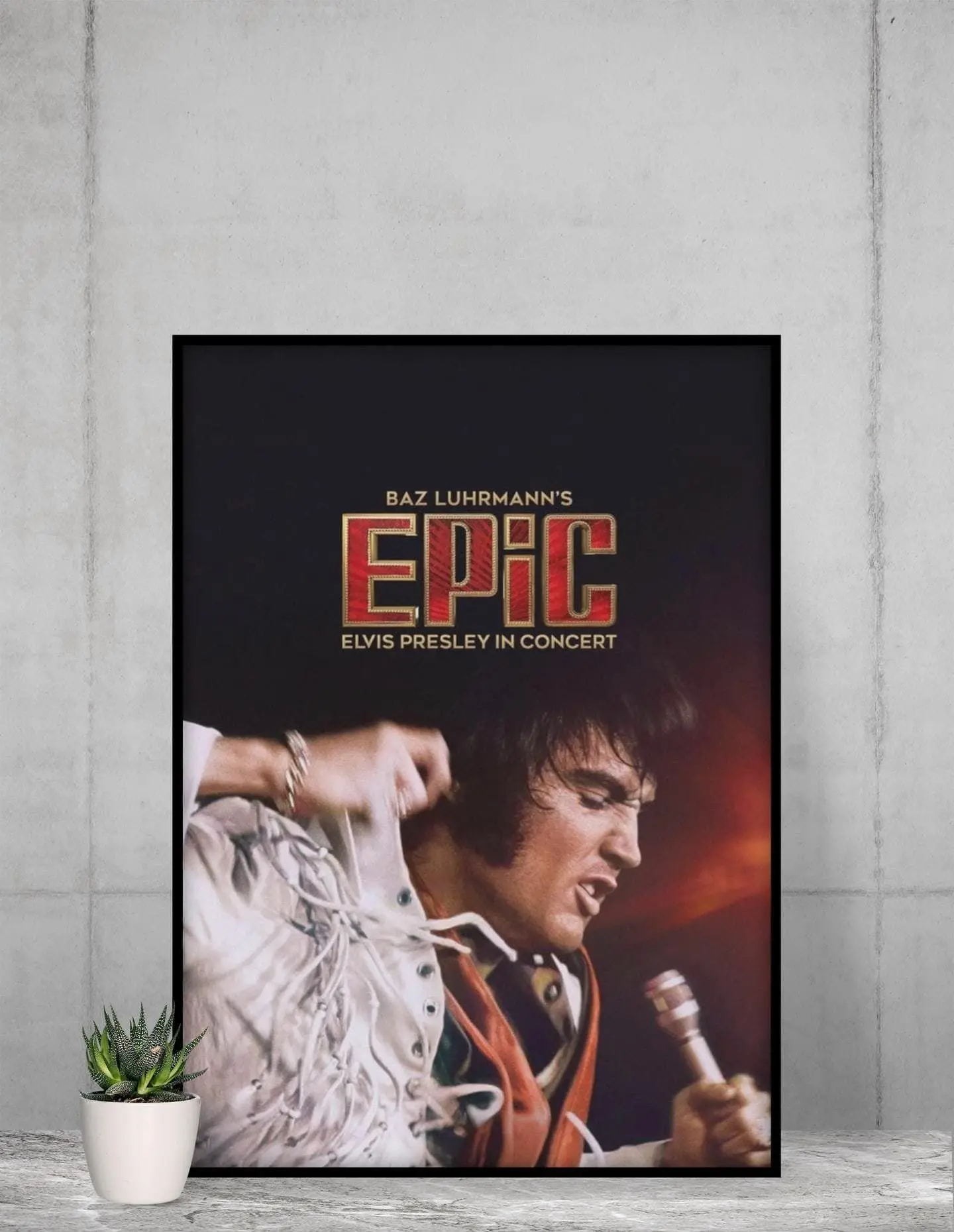 Elvis Presley "EPIC" Concert Poster - Baz Luhrmann Style Wall Art - King of Rock 'n' Roll Music Print NO FRAMED