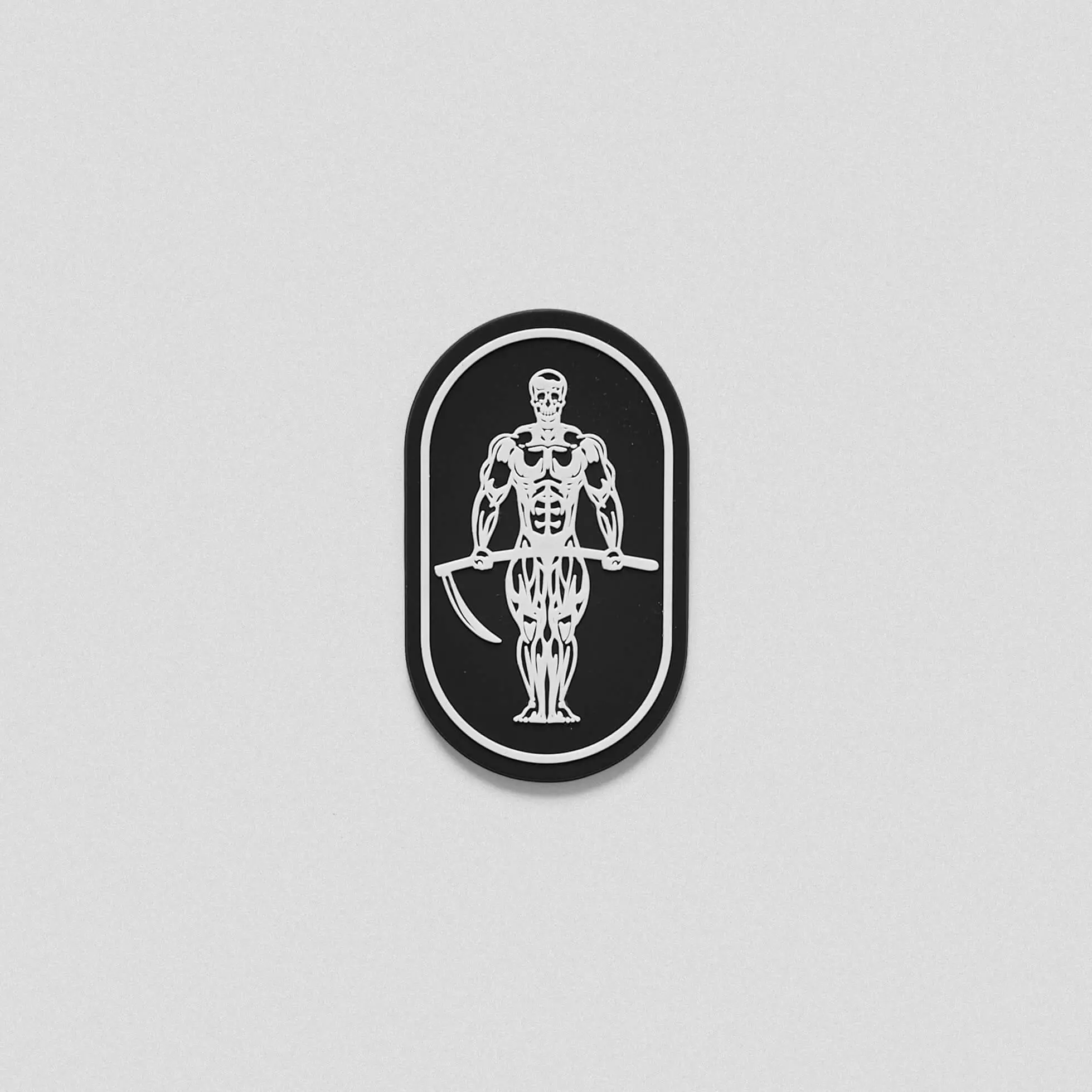 Gymreapers Physique Patch - Durable Rubber Hook Back Accessory for Gym Bag, Lifting Belt, or Hat