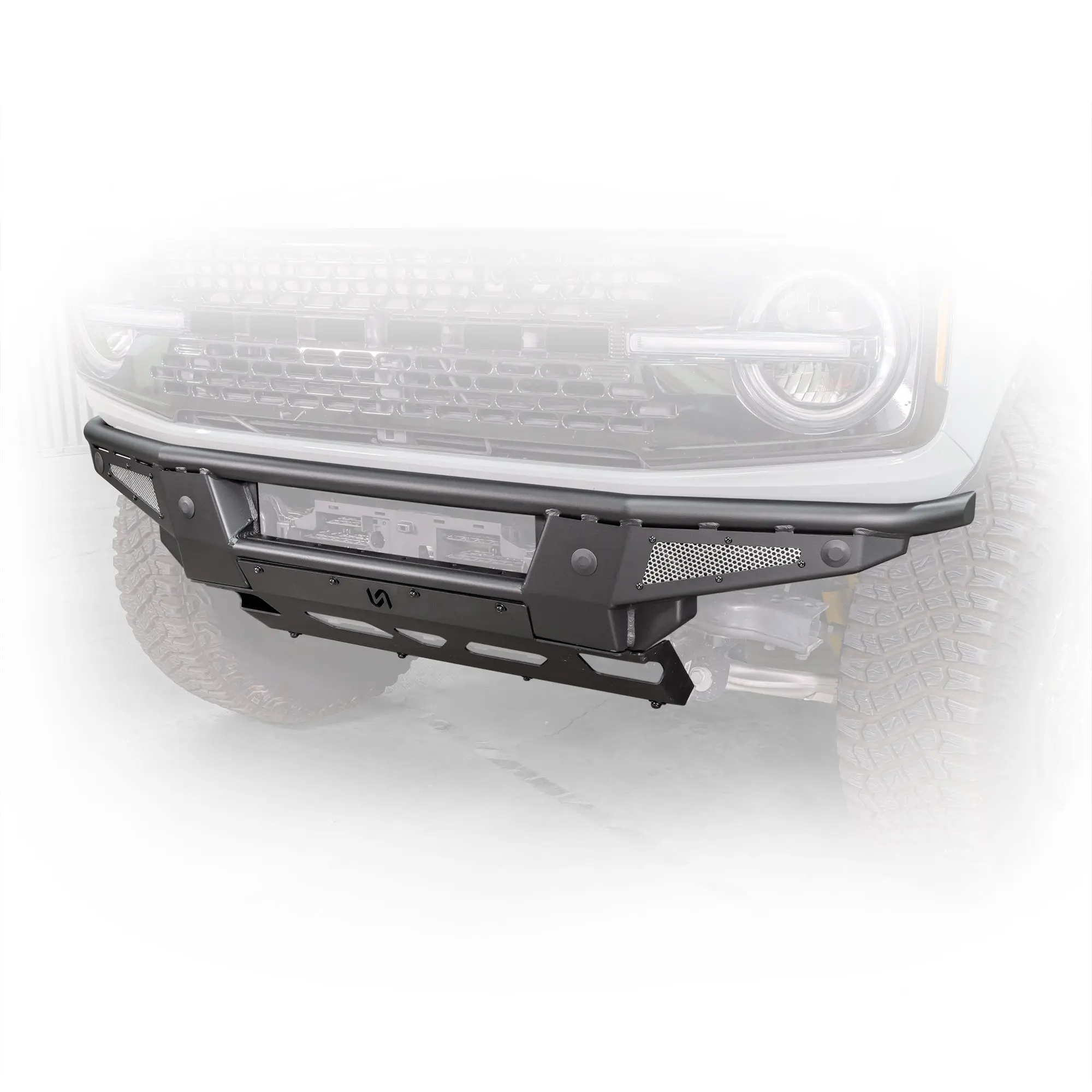 2021+ Ford Bronco Baja Tubular Front Bumper & Skid Plate