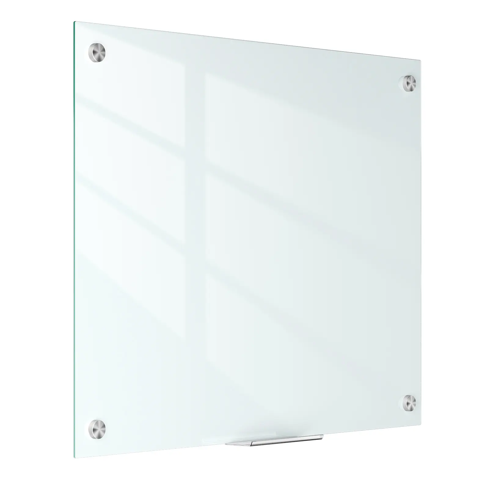 Explorinox Dry Erase Glass Whiteboard, Magnetic Glass Dry-Erase Board, Frameless Wall Mounted Whiteboard with Markers and Eraser for Office Home School