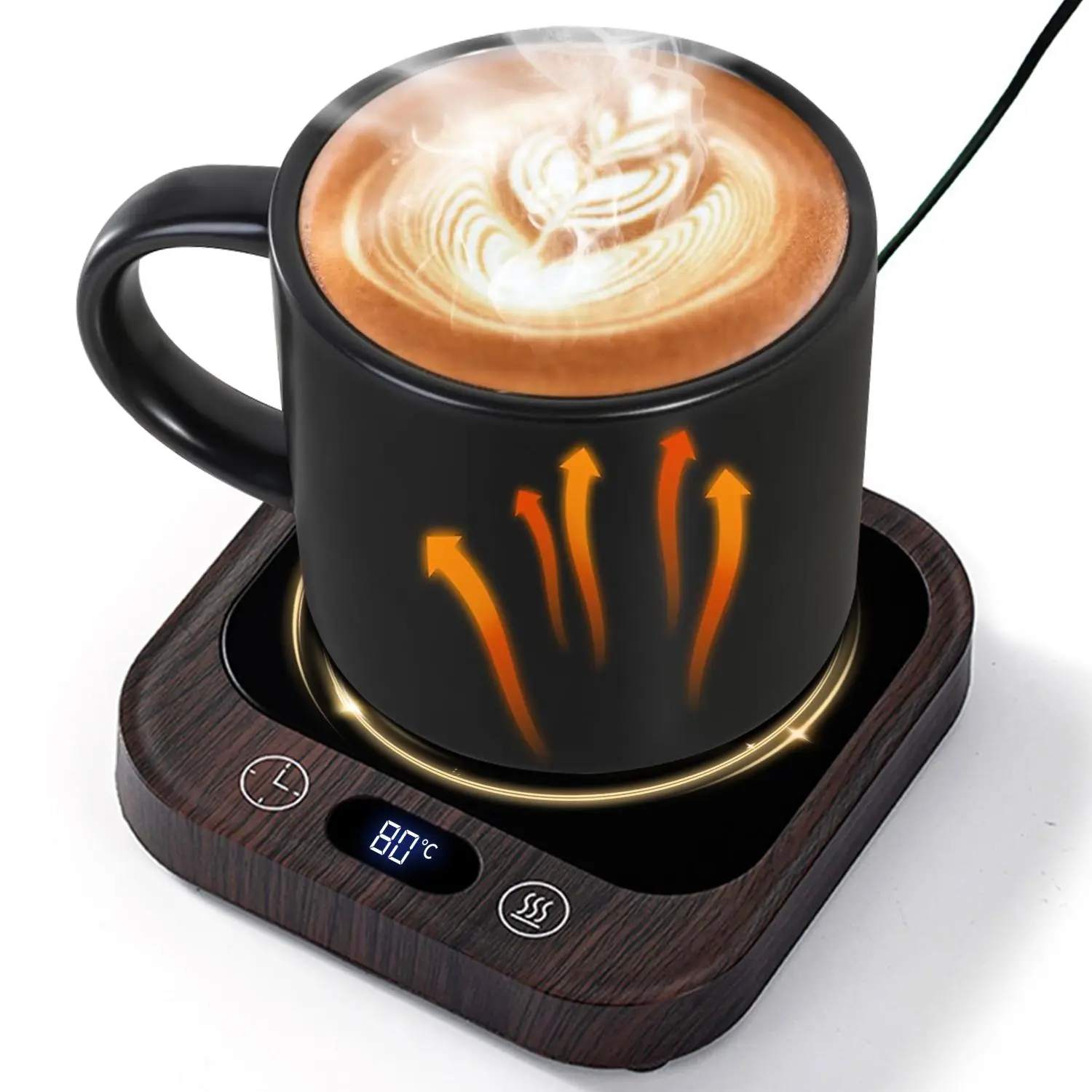 Stylish Smart Tableware Heating Coaster - 4-Speed Adjustable Constant Temperature Heating Base, Ideal for Dormitory, Office Use with Tea, Hot Milk, Coffee