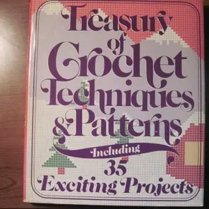 USED Book - Treasury of crochet techniques and patterns by Listed. Author No (Hardcover) - english