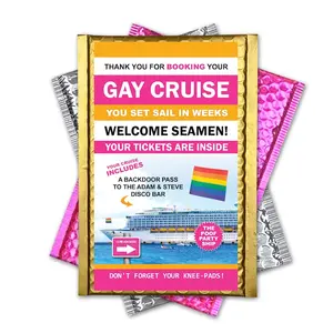 Gay Cruise Prank Mail Package, Practical Joke, Anonymous Bubble Mailer Gag, April Fools Gift Sent Directly To Your Friends and Family!