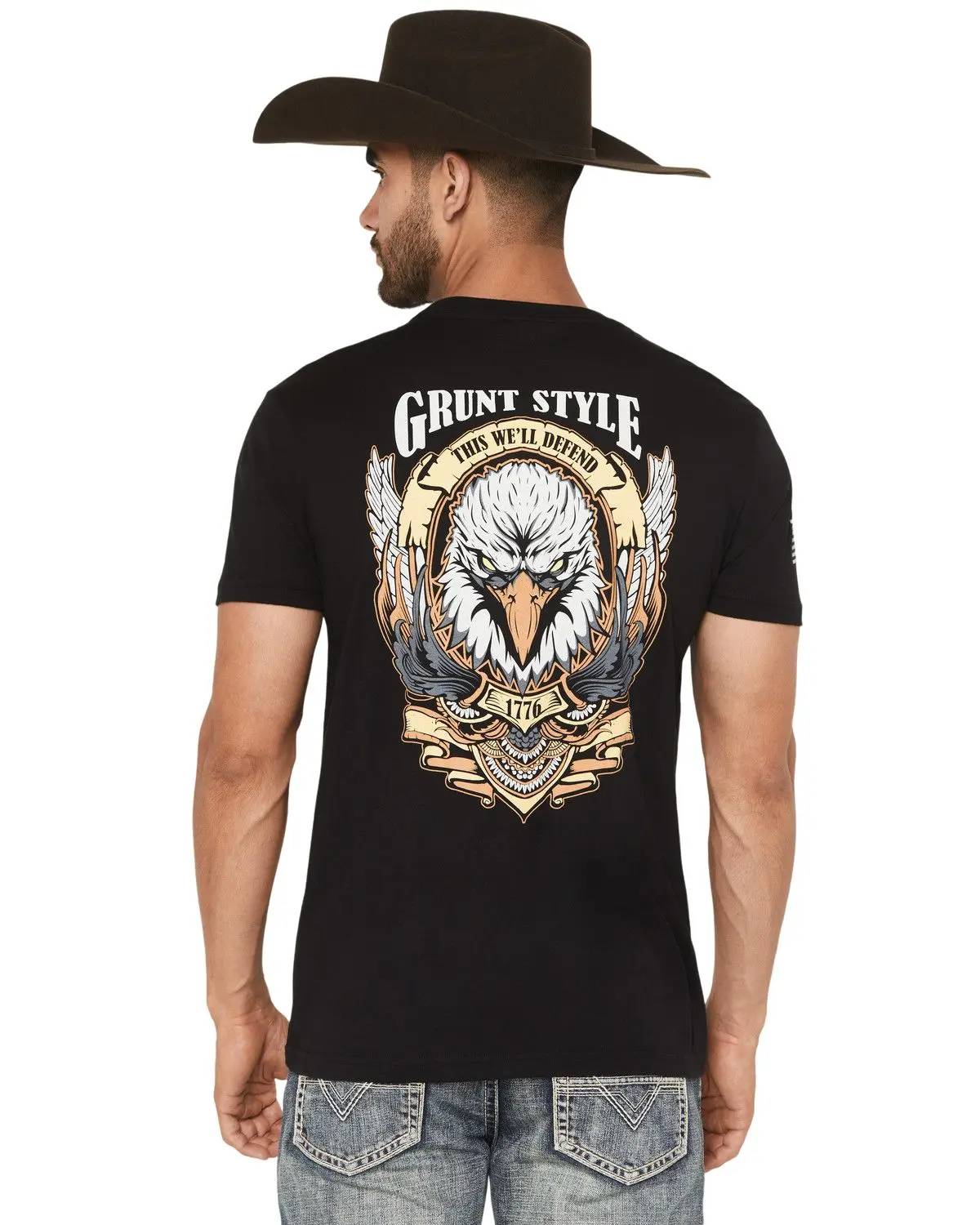 Grunt Style Men's Men'S Easy Rider Eagle Short Sleeve Graphic T-Shirt - Gs5406