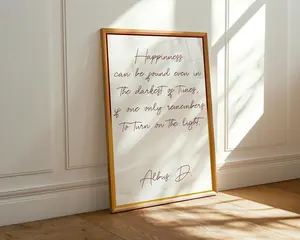 Albus Dumbledore Quote Print – Wizarding World Wall Art No Frame