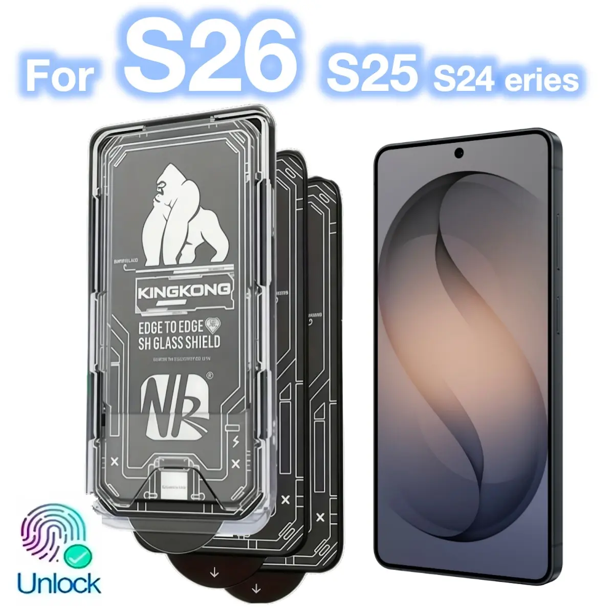 3-Pack Samsung Galaxy Smartphone Screen Protector Film, Compatible with S26/s25/edge/ultra Models, Durable, Protective & Scratch-Resistant Design, Fingerprint Protection