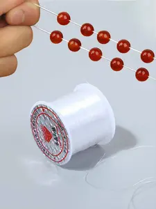 Transparent Stretch Elastic Crystal Line, 50m Roll 0.5mm Jewelry Cord, DIY Handmade Craft Supplies for Bracelets & Accessories Making, DIY Beading Accessories