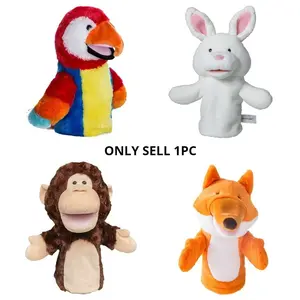 Soft Plush Animal Puppet Toy, Moveable Stuffed Animal, Interactive Family Game Prop, Unisex Soft Skin-Friendly Material, Perfect for Parent-Child Play