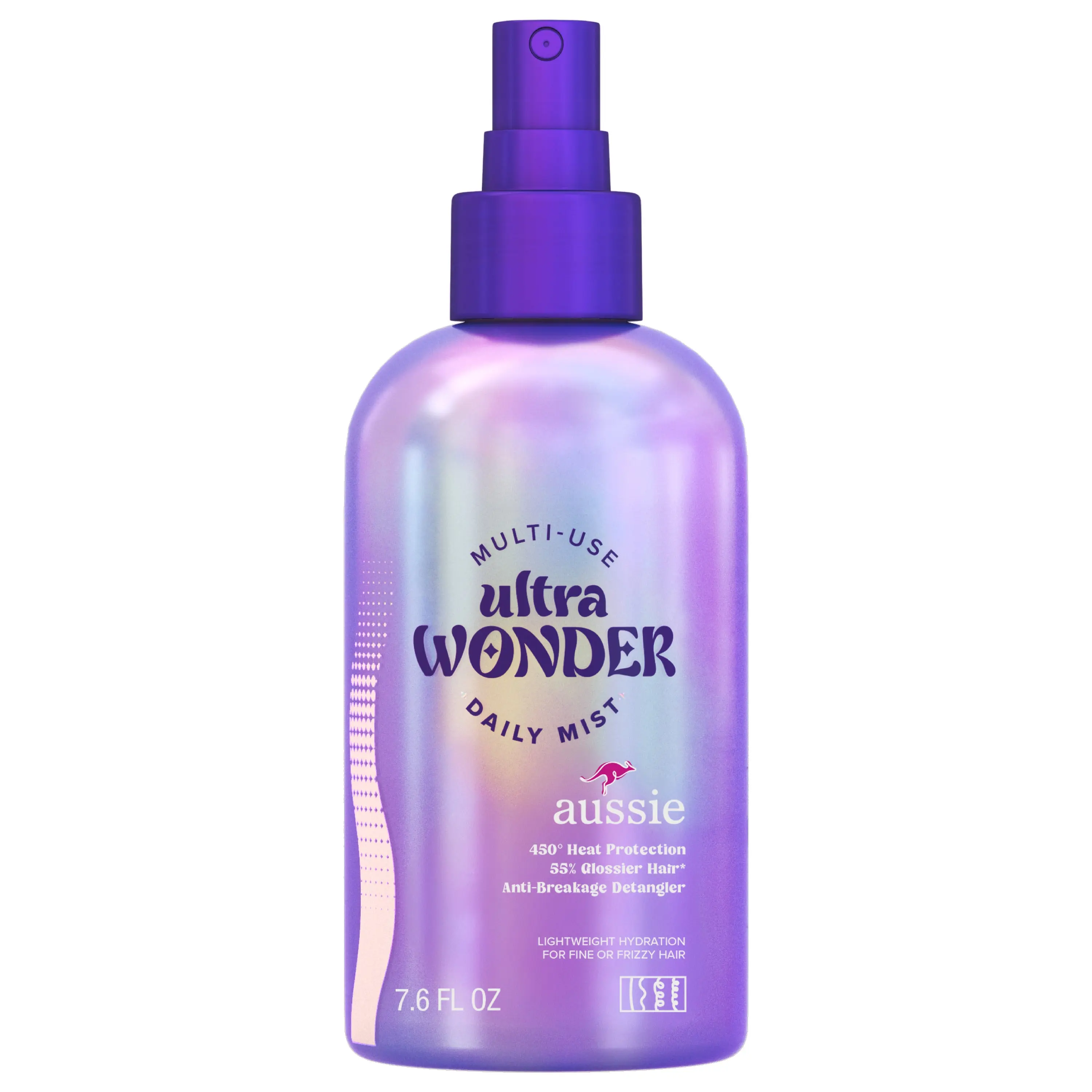 Aussie Ultra Wonder Daily Mist Lightweight Multi-Use Detangler, Silicone-Free, for All Hair Types and Curls, 7.6 Fl Oz Aussie Ultra Wonder Daily Mist Lightweight Multi-Use Detangler, Silicone-Free, for All Hair Types and Curls, 7.6 Fl Oz