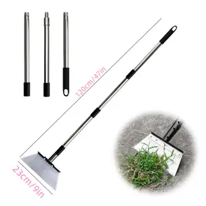 Multi-Purpose Household Shovel 120cm/47in All Steel Thick Ice Shovel for Snow Weeding & Agricultural Use with 23cm/9in Blade Tool Kit lawn edge