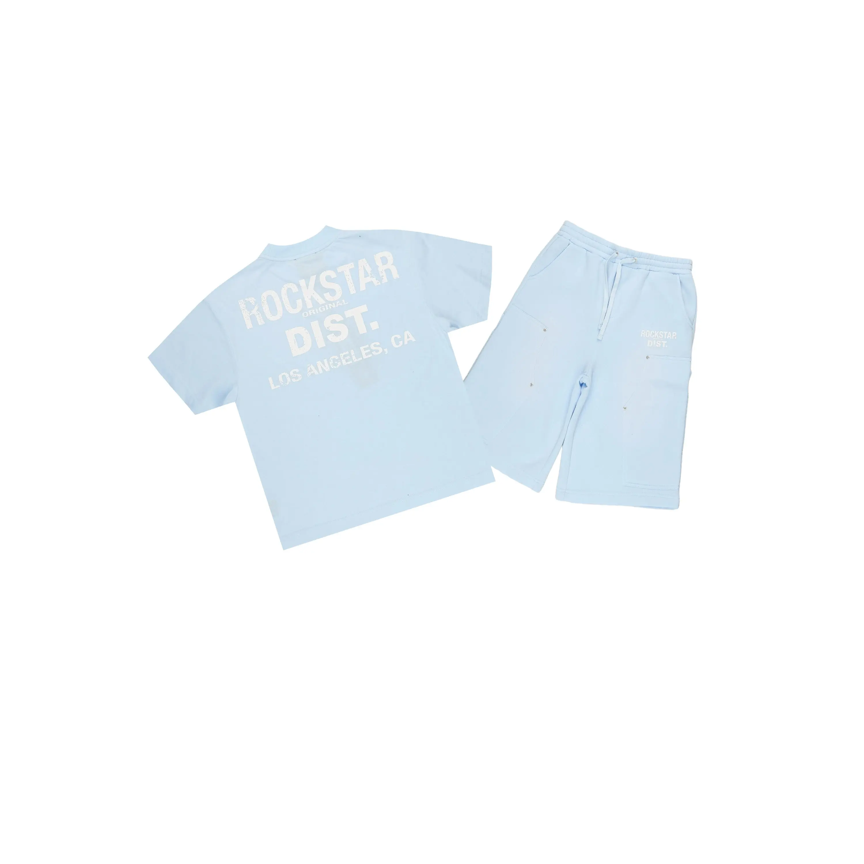 Finn Light Blue T-Shirt Jort Set