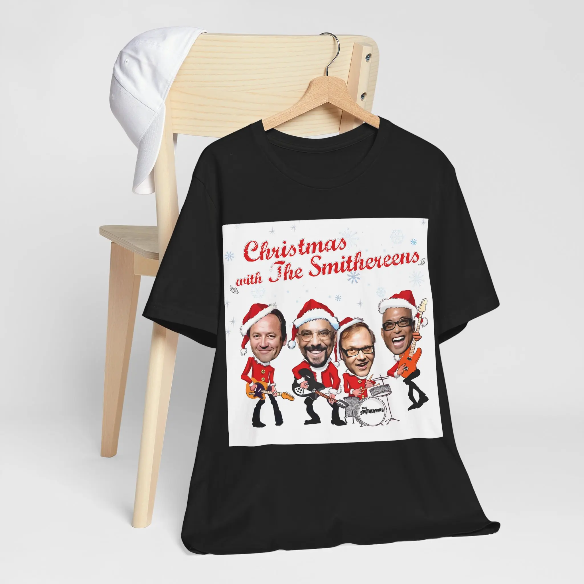 Christmas With The Smithereens Unisex Tee - Album Cover Band Festival Shirt, Summer Winter Tour Concert Music Gift
