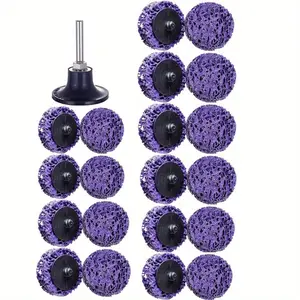 20 Pieces 2 Inch Quick Change Easy Strip Discs, with 1/ 4 In Grinding Discs, Drills Paint Stripping Wheel, Die Grinder Attachments for Clean and Remove Paint, Rust Welds and Oxidation Abrasive Tools Heavy Duty