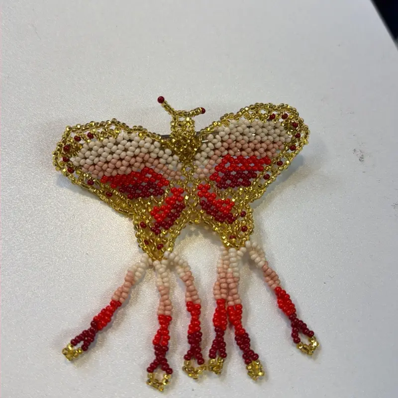Beaded hair clips hand made in Mexico - broche de cabello hecho a mano - artesanía mexicana
