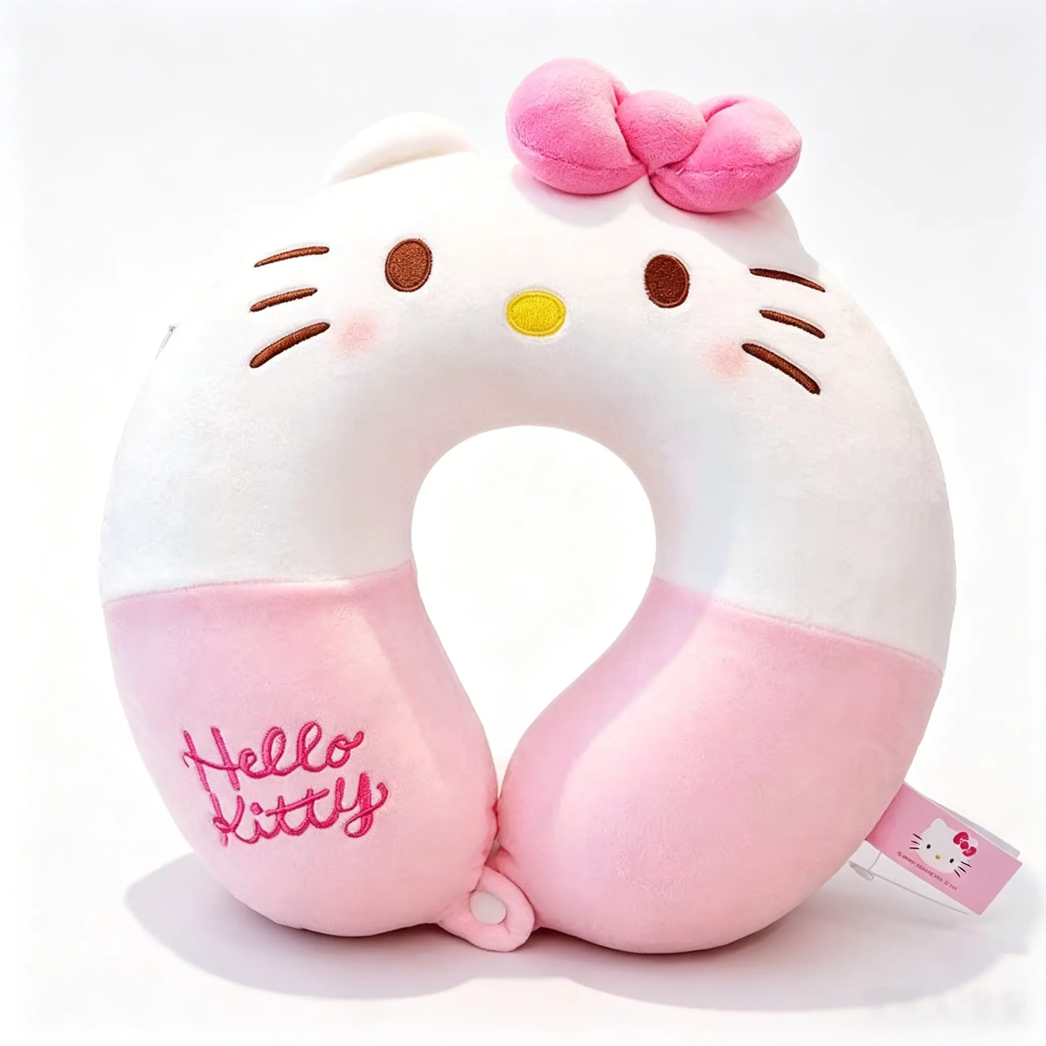 Sanrio Hello Kitty U-Shaped Pillow - Compressed for Shipping, Home Decor Accessory