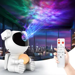 Astronaut Galaxy Projector Light, 2 in 1 Star Projector Light with Moon Lamp, Galaxy Night Light with 360° Adjustable & Remote Control, Gifts for Kids/Adults, Decor for Bedroom/Home/Party