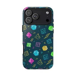 Nerdy Dice Phone Case, Fantasy Phone Case, ttrpg Accessories, Nerdy Gifts,phone Case Suitable for Iphone 11/12/13/14/15/16/17 Pro Promax Plus Air and Samsung S22/S23/S24/S25 Plus Ultra Fe, Shell, Smartphone