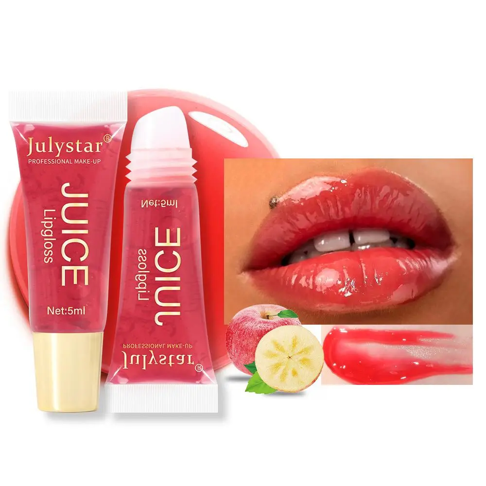 Fruit Flavored Lip Gloss, Juicy Gloss, 1 Count Moisturizing Lip Glaze Stick, Long Lasting Tinted Lip Gloss, Glossy Lip Glaze Stick, Plumping Lip Oil Lip Stick, Hydrating, Lip Care, Makeup, Lip Plumping Lipstick